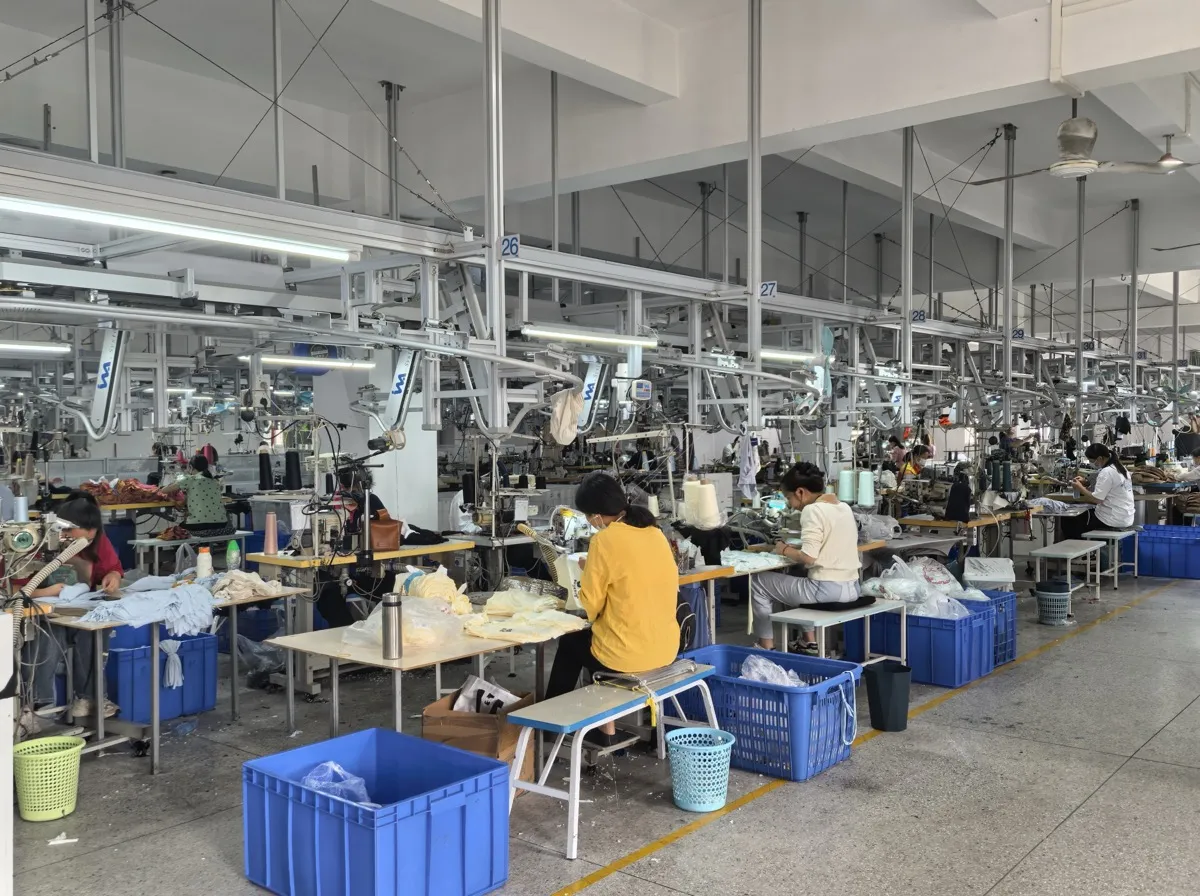 Skilled technicians working on precision manufacturing