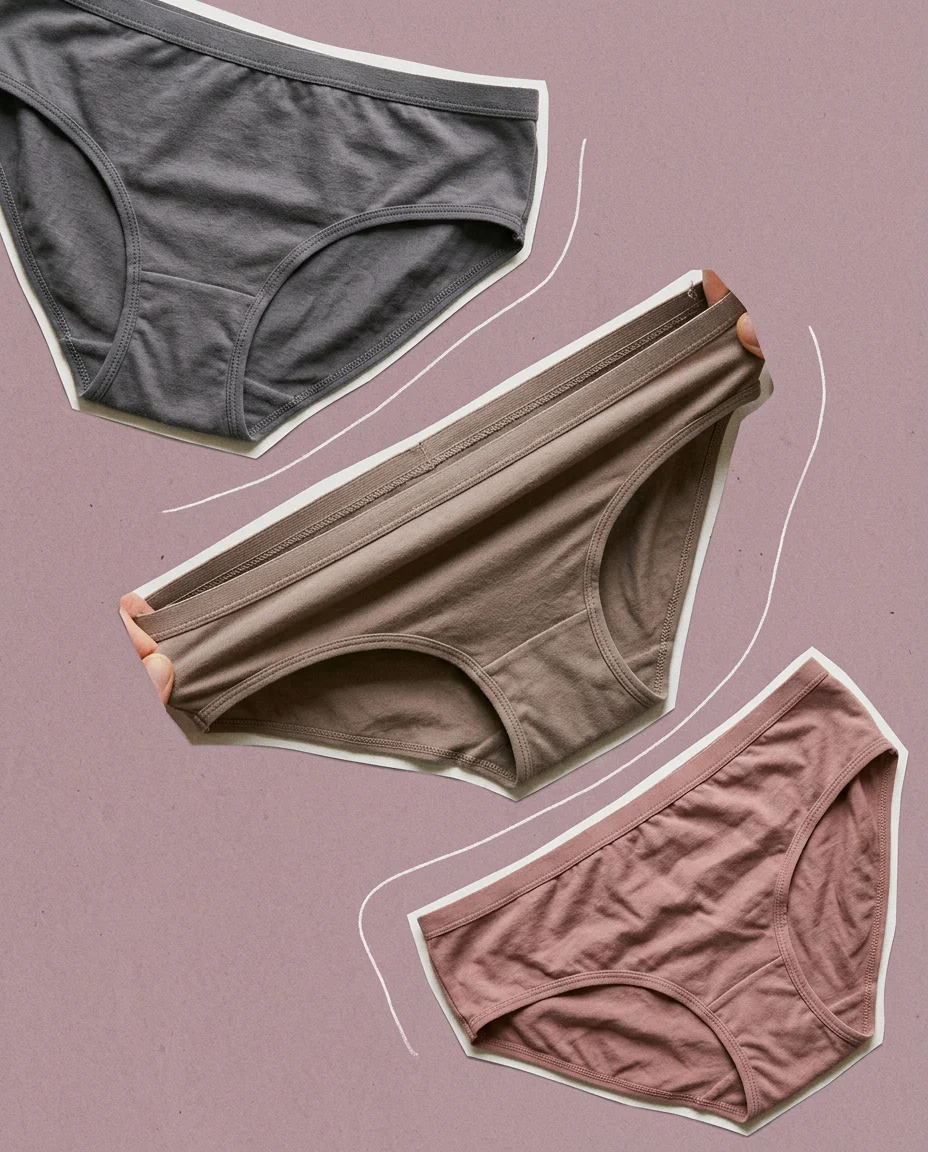 High-end lifestyle photograph showing premium underwear fabric with smooth texture, soft drape, and warm golden hour lighting