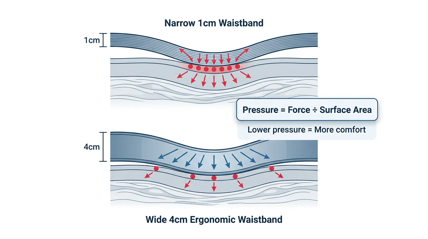 Pressure Distribution Diagram - professional apparel manufacturing perspective