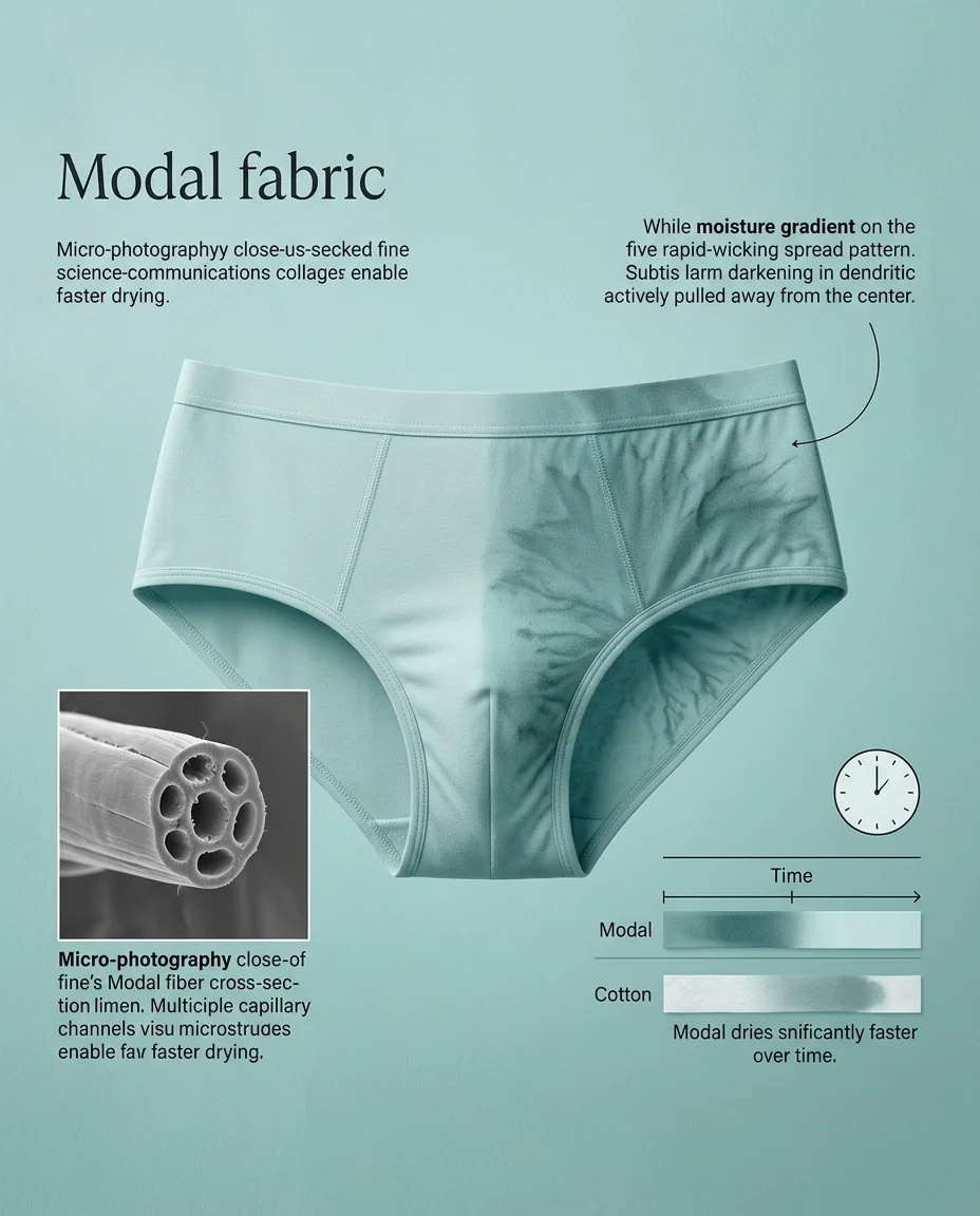 Premium Modal fabric showing its smooth, lightweight texture and luxurious drape